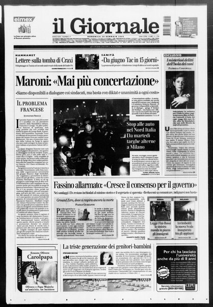 Il giornale : quotidiano del mattino